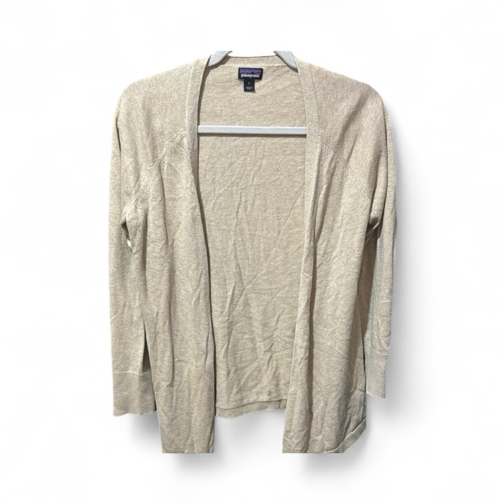 Beige Cardigan Open-Front Sweater by Patagonia